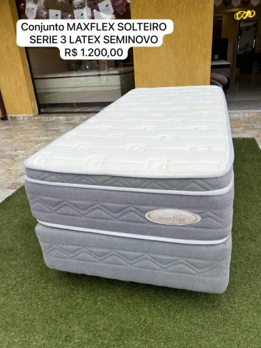 Conjunto Maxflex Solteiro Série 3 Látex Seminovo