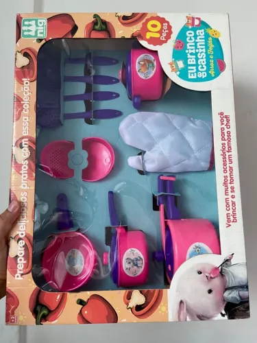 Kit Panelinhas 10 Peças Cozinha Infantil Brinquedo Educativo Eu Brinco De Casinha Arroz & 