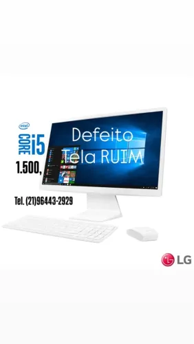 All in One i5 7a /8GB ddr4 / ssd240GB Tela 24 c/ Defeito ( Linhas e Manchas)
