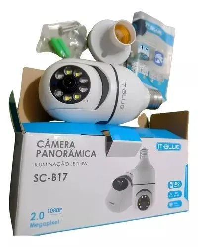 amera Ip Inteligente Lampada Panoramica Yoosee