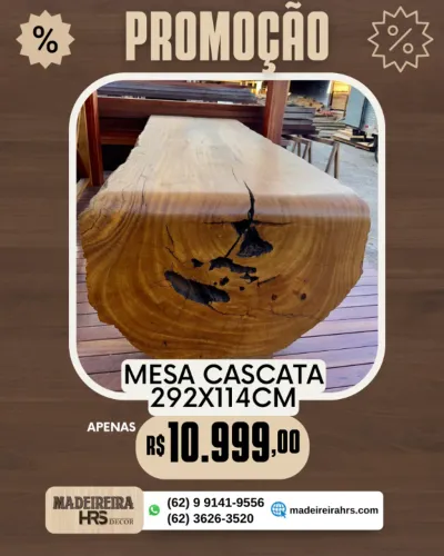 Mesa Cascata com acabamento Alto Padrão Apenas R$7799,00