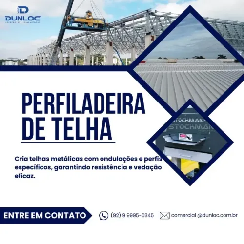 Aluguel de Máquina de Telha Zipada / Zipadeira - Eficiência na Fabricação de Telhas