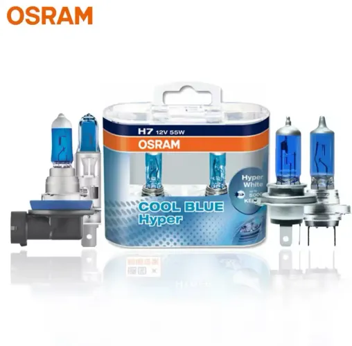 Par Lâmpada H7 super branca Osran Cool blue 5300K original - Nova lacrada