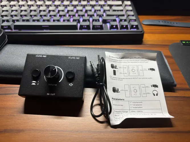 Switch chaveador audio 3.5 2 vias novo lacrado