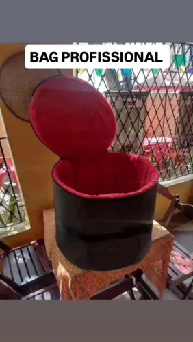 BAG PARA SANFONAS E ZABUMBAS, CORREIAS ALÇAS EM COURO E SEU NOME BORDADO