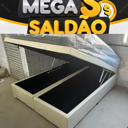 Base box bau queen promoção de ano  novo