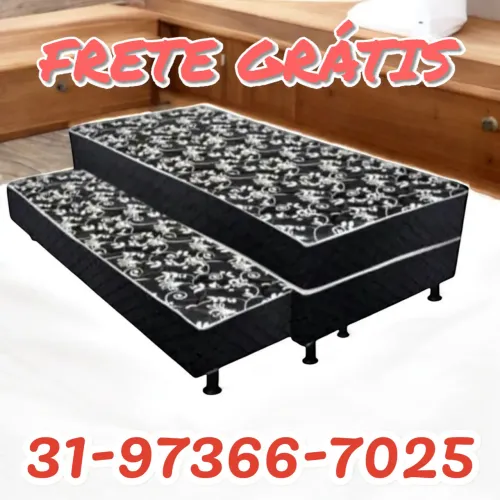 CAMA BOX SOLTEIRO COM AUXILIAR / NOVAS / FRETE GRÁTIS!!! $599,90
