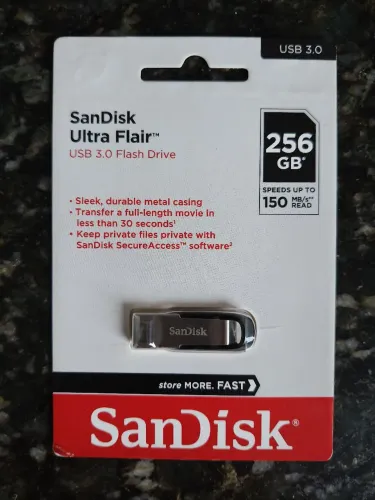 Pen Drive SanDisk Ultra Flair 256GB USB 3.0