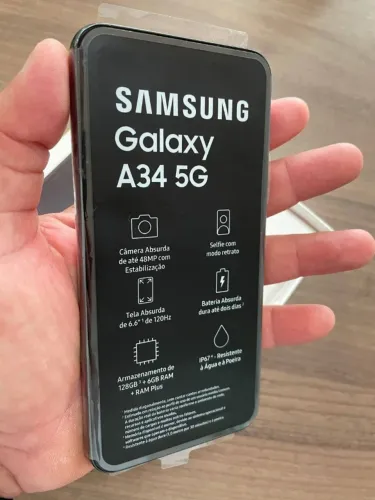 Samsung Galaxy A34 5G 6/128gb Black Semi Novo