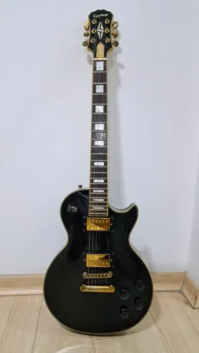 Guitarra Epiphone Custom Black - caps Fleor