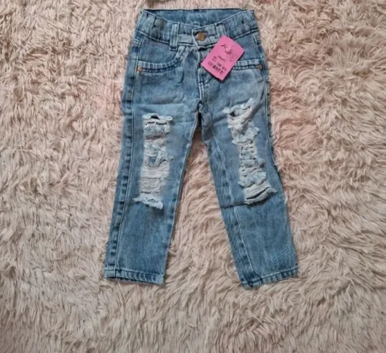 Calça Jeans Infantil Rasgada - Super Estilosa!