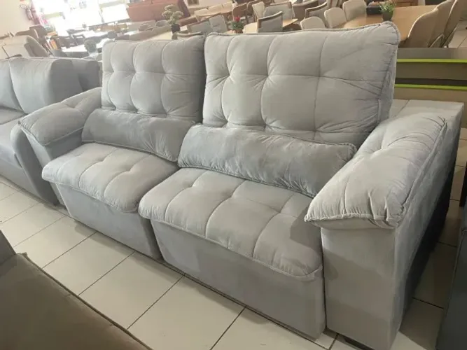 SOFÁ RETRATIL E RECLINAVEL 2.50 MOLAS ENSACADAS