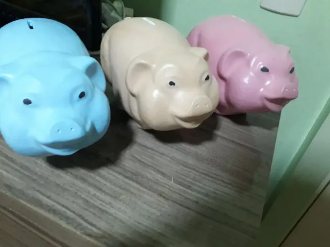 Cofrinhos de porquinhos (coloridos)