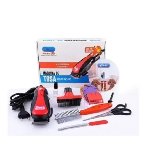 MAQUINA TOSA PROFISSIONAL PET CÃES E GATOS KNUP QR-PET2508