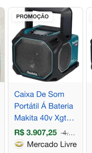 Caixa de som makita