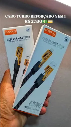 Cabo 4 em 1 reforçado turbo