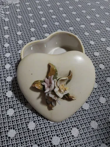 Porta joias porcelana antiga