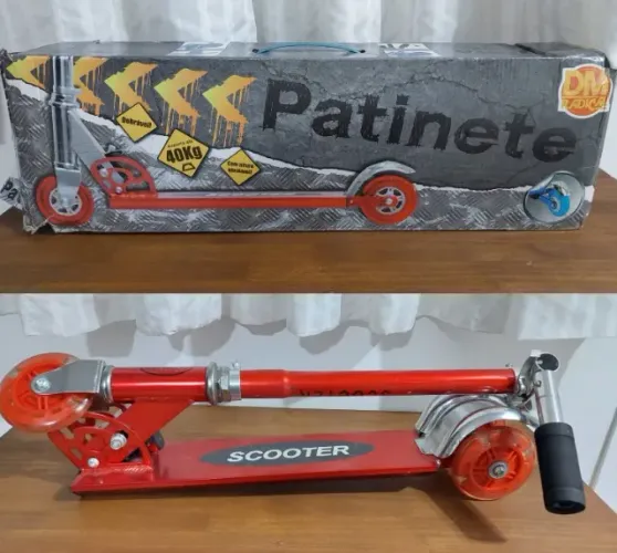 Patinete infantil Vermelho até 40kg