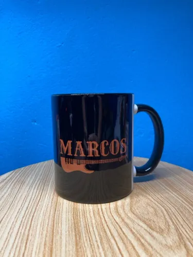 Caneca de porcelana interior e alça colorido QUALQUER PERSONALIZAÇÃO