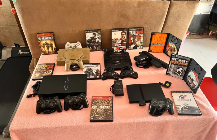 Kit Completo de Games - Playstation 1, 2 e 3 e 1 mega drive tudo original 
