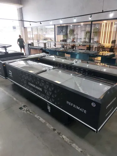 Ilha para congelados 3m com iluminação em led nova