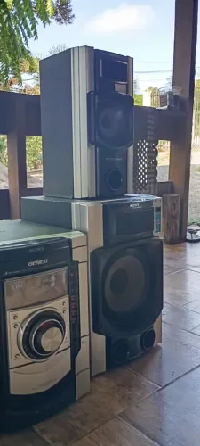 Sistema de som Sony GENEZI MHC-GNX800 - completo, funcionando