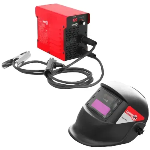 Inversor de solda digital nove54 120a com máscara de autoescurecimento bivolt