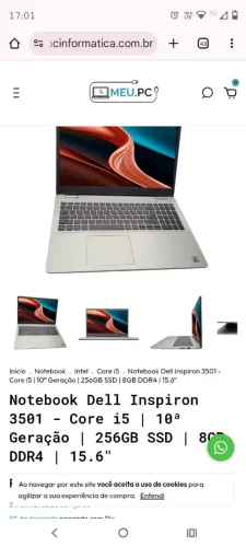 Vendo notebook da Dell semi novo 