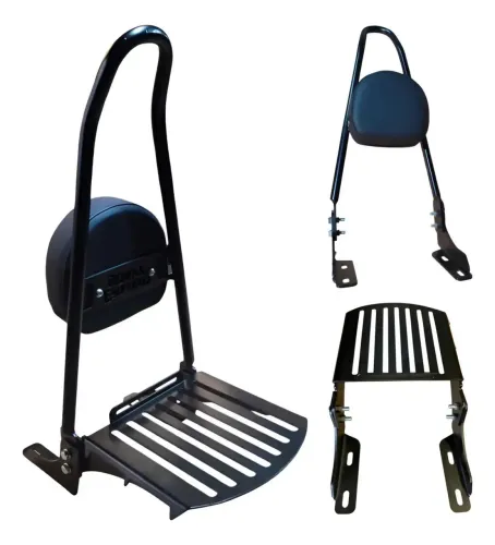 Sissy Bar Desmontável Interceptor 650 Alto 50 Cmt Curvado