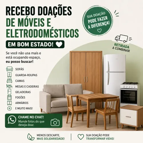 Doção de móveis usados