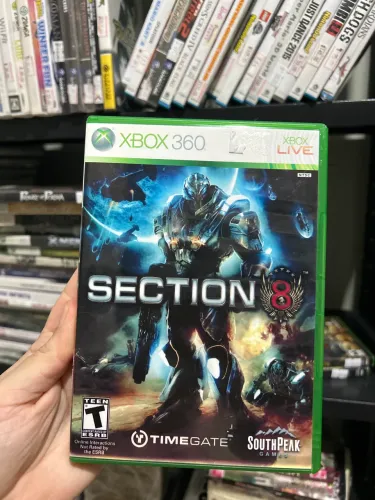 Section 8 Xbox 360 (capa reimpressa)