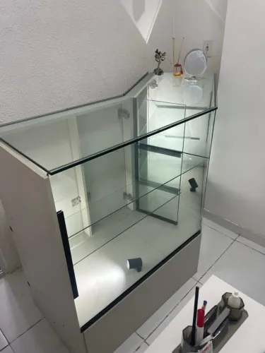Balcão de vidro loja