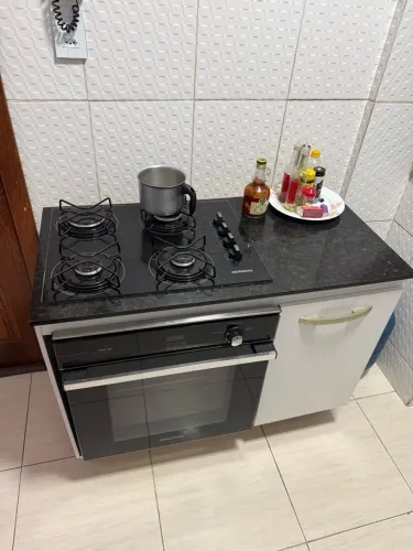 Cooktop 4 Bocas Mondial + Forno de Embutir Brastemp