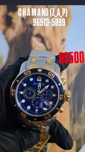 Relógio INVICTA PRO DIVER MISTO COM DOURADO REFERÊNCIA 0077