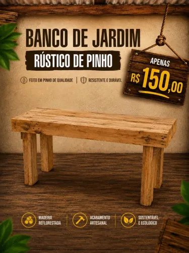 Banco para jardim