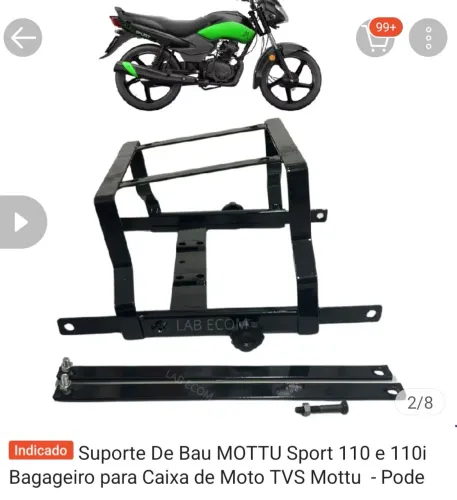 Suporte para baú MOTTU