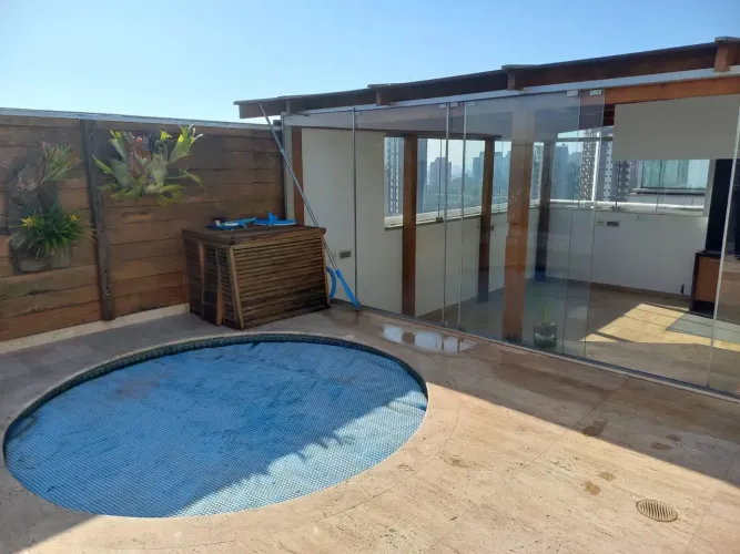 MARAVILHOSA COBERTURA a venda 314 metros 3 suites, 4 vagas , churrasqueira e piscina priva