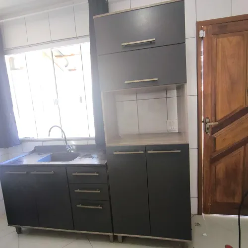 JOGO DE COZINHA MODULADO (TORRE E BANCADA DA PIA)