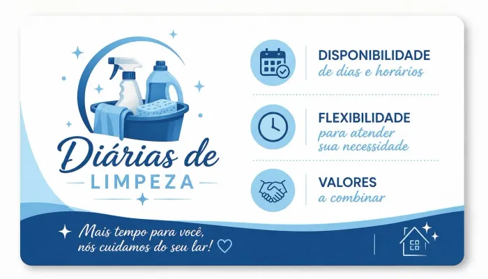 Diarista de faxina/limpeza 