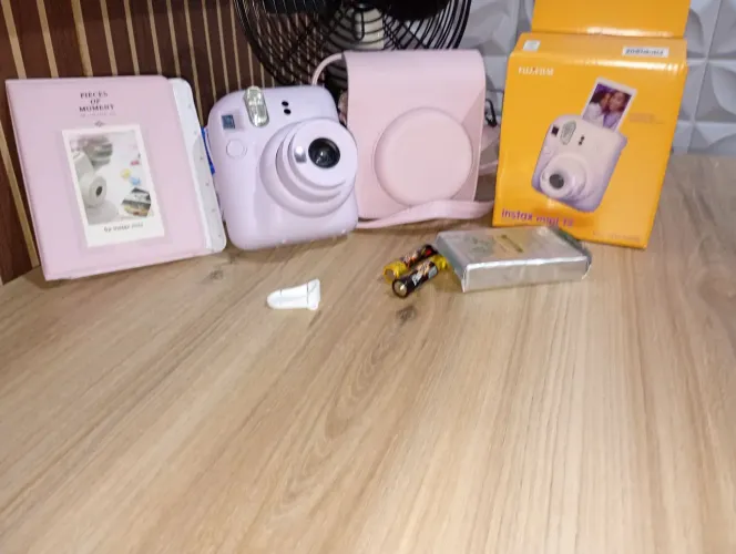 instax mini 12 +bag da câmera+10 poses+álbum