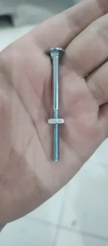 Parafuso Francês / Borracheiro M6 x 80mm Zincado com Porca - Lote 90 unidades