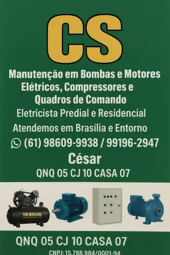 Manutenções de compressores , bombas e eletricista de comando e predial
