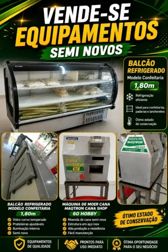  Balcão Refrigerado + Moenda Maqtron: Monte seu proprio Negocio 