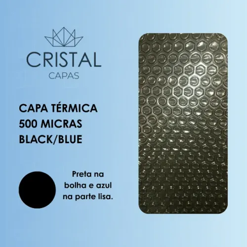 Capa Térmica 500 micras Preta para Piscina