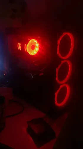 Gabinete culer com 3 fans rgb com controle