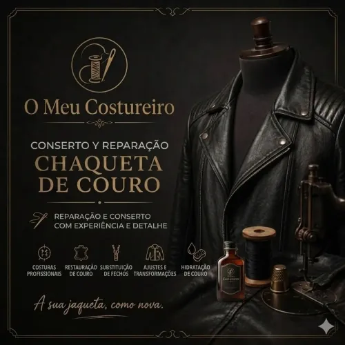 Conserto de chaqueta de couro