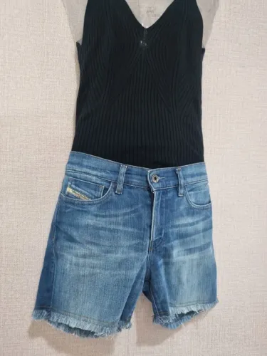SHORT JEANS CINTURA MEDIA DIESEL