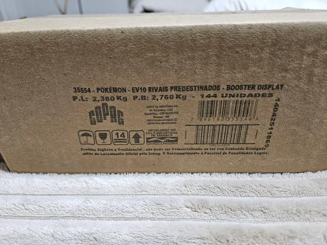 Caixa Lacrada Copag Booster Box Rivais Predestinados Pokémon TCG