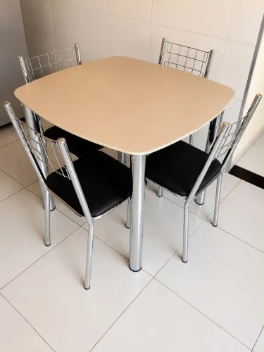 Jogo mesa vidro 4 cadeiras NOVO Entrego