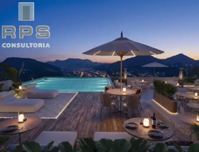 Apartamento em Atibaia com 47,40m² , sendo 1 suíte + lavabo Varanda gourmet em todos os ap